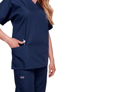 Cherokee V-neck top - Originals - femei S - albastru navy