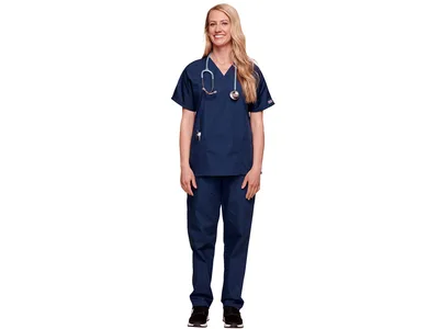 CHEROKEE V-NECK TOP ORIGINALS - woman L - albastru navy