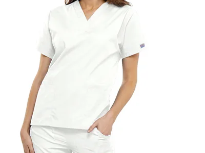 Bluză V-neck CHEROKEE ORIGINALS - damă M - alb
