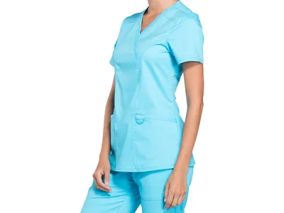 Cherokee Mock Wrap Top Revolution - femeie XXS - turquoise