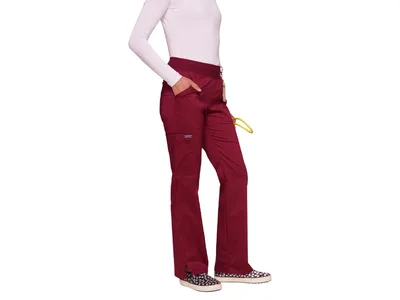 Pantaloni Cherokee cu elastic - Revolution - femeie XXS - wine