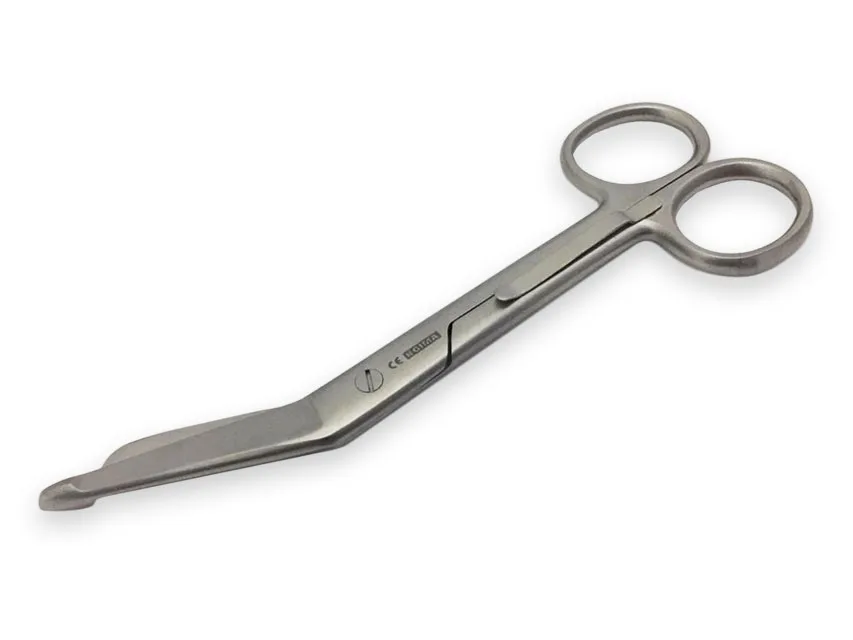 Foarfecă pentru bandaje din oțel inoxidabil cu clemă de centură - 14 cm