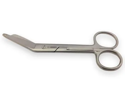 Foarfecă pentru bandaje din oțel inoxidabil cu clemă de centură - 14 cm