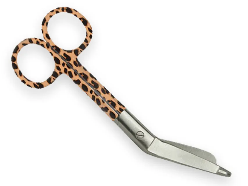 Foarfecă pentru bandaje din oțel inoxidabil - leopard fantasy - 14 cm