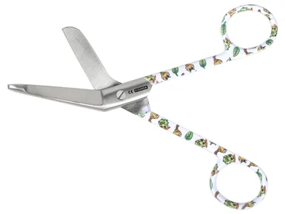 Foarfece pentru bandaje din oțel inoxidabil - caterpillar - 14 cm