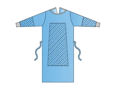 Halate chirurgicale întărite 35 g/m2 130 cm - mărimea L - sterile