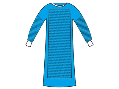 Halate chirurgicale întărite 50 g/m2 120x150 cm - mărimea L - sterile