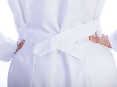 White coat - bumbac/poliester - mărime XL pentru femei