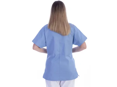Jachetă - bumbac/poliester - unisex XXXL albastru deschis