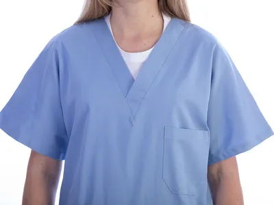 Jachetă - bumbac/poliester - unisex XXXL albastru deschis