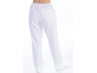 Pantaloni - bumbac/poliester - unisex XXL alb