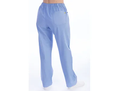Pantaloni - bumbac/poliester - unisex XXL albastru deschis