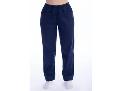 Pantaloni - bumbac/poliester - unisex XL albastru navy