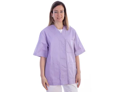 Jachetă cu nituri - bumbac/poliester - femeie L violet