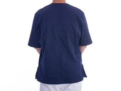 Jachetă cu nasturi - bumbac/poliester - unisex XXL albastru navy