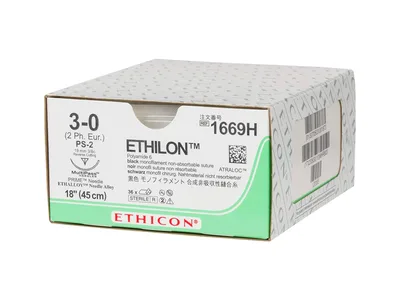 Ethilon monofilament neabsorbabil - calibru 3/0 ac 19 mm PS-2