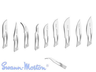 Lame oțel carbon Swann-Morton nr. 22 - sterile
