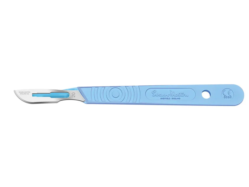 Scalpele SWANN-MORTON cu lamă din oțel inoxidabil nr. 20 - sterile