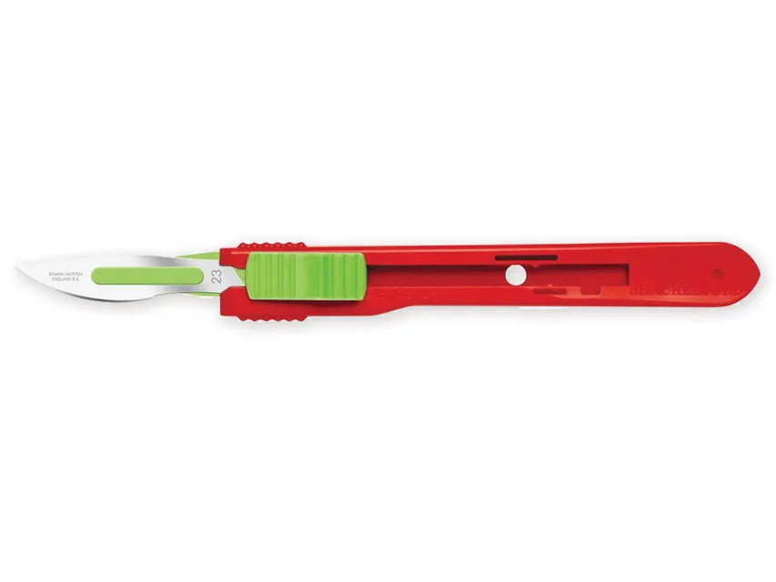Scalpele retractabile Swann-Morton cu lamă inox nr. 23 - sterile
