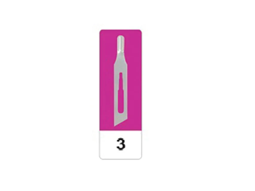Lame de dalta din otel carbon N 3 - sterile