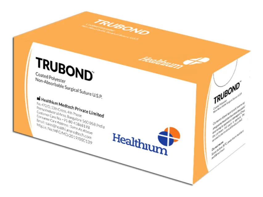 TRUBOND sutură neabsorbabilă gauge 4/0 cerc 3/8 ac 16 mm - 76 cm - verde