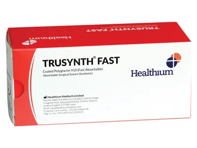 Sutura TRUSYNTH FAST ABSORB gauge 2/0 cerc 3/8 ac 24mm - 70cm - necolorată