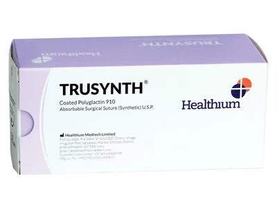 TRUSYNTH ABSORB. Sutură calibru 2/0 cerc 1/2 ac 19mm - 75cm - violet
