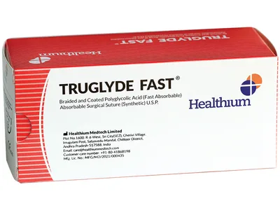 Truglyde Fast Absorb. Suturare calibru 5/0 cerc 1/2 ac 17mm - 75cm - necolorat