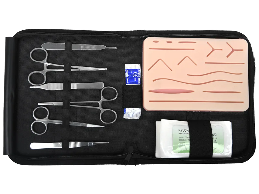 Kit de antrenament pentru suturare (Pad + instrumente + sutură)