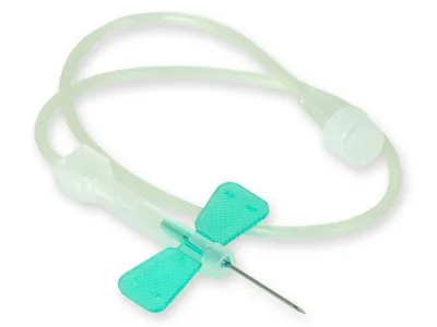 Set de cateter scalp vein cu sistem de siguranță tip fluture 21G L/L - steril