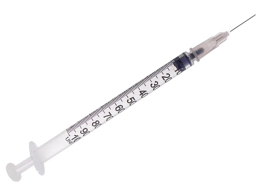 Seringi pentru insulină cu ac asamblat 27G - 1 ml