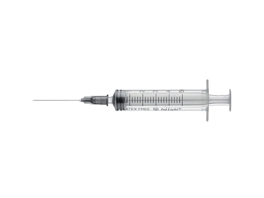 Seringi 3 bucăți cu ac 21G - 5 ml con Luer centric