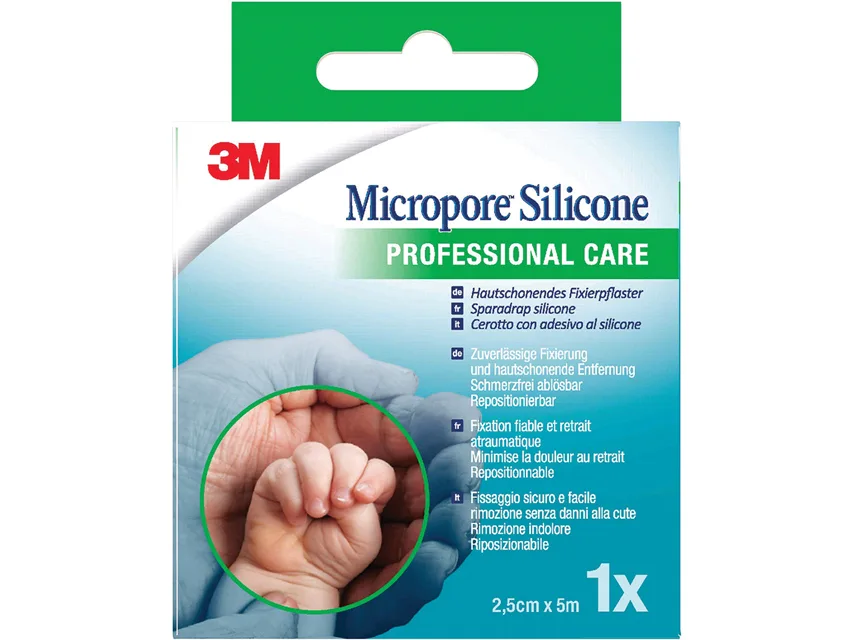 Micropore silicone 3M - 2.5x5 cm - 2775NP-1