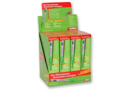 Termometru ecologic cu dispozitiv de scuturare - cutie cu 24 bucăți
