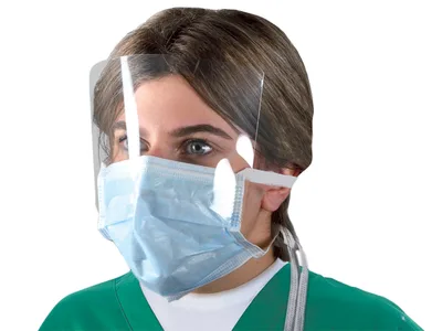 Mască chirurgicală MASKOP cu vizieră - lacete