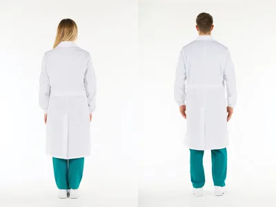 WHITE COAT - bumbac - unisex închizători cu capse marimea 50