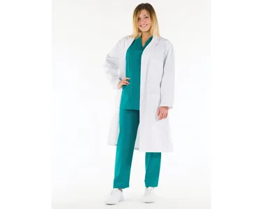 Halat alb WHITE COAT - bumbac - mărimea pentru femei 52