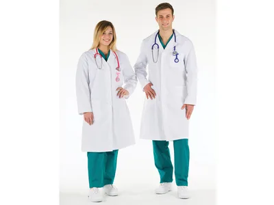 Halat alb WHITE COAT - bumbac - mărimea pentru femei 52