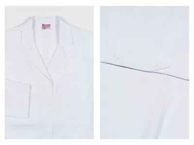 Halat medical alb - bumbac - mărime femei 54