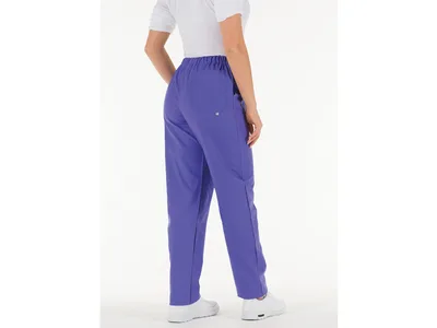 Pantaloni - bumbac albastru indigo - XS