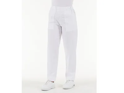 Pantaloni - bumbac alb - SMALL