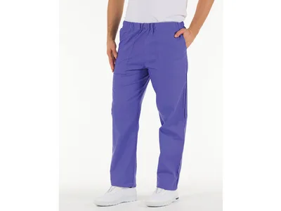 Pantaloni - bumbac albastru indigo - SMALL