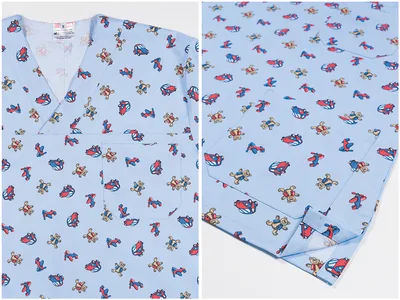 Jachetă fantasy - bumbac albastru deschis - SMALL