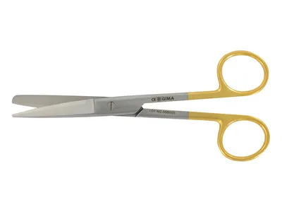 Foarfece drepte aurii ascuțite/obtuze - 14,5 cm