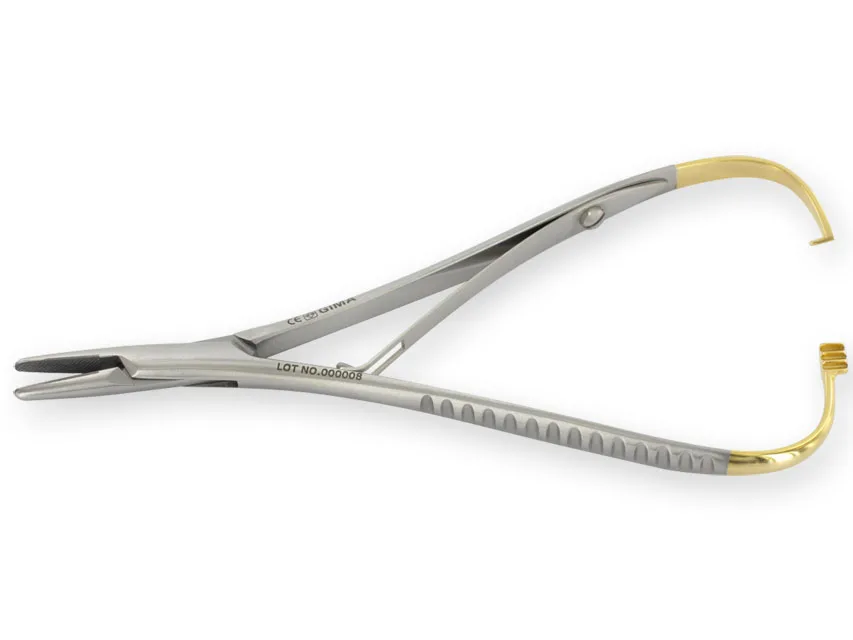 Forceps Mathieu pentru ace - 20 cm linie GOLD
