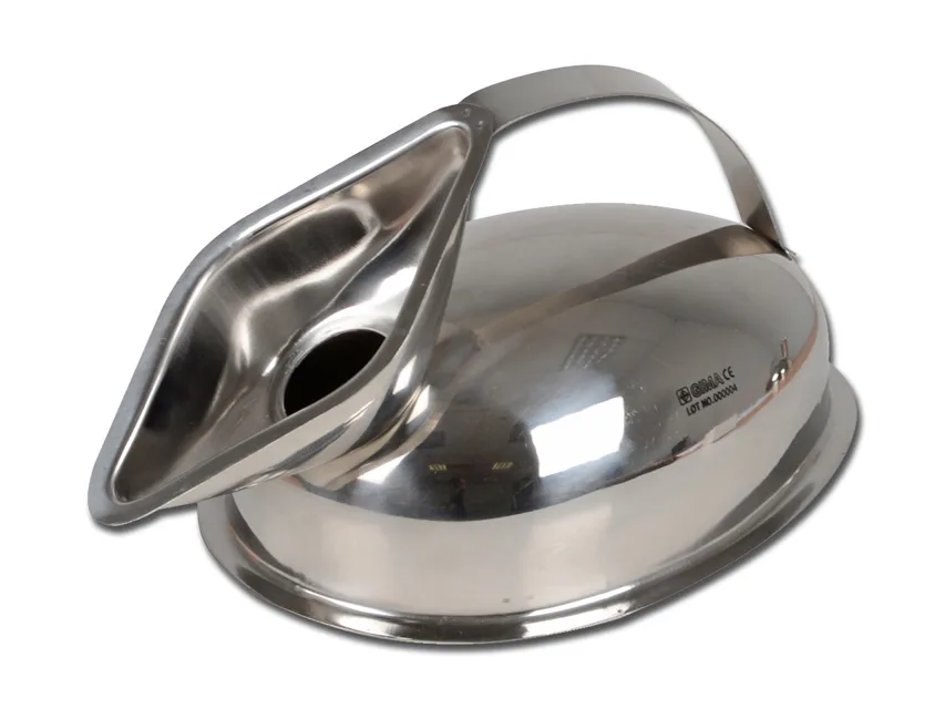 Urinal feminin din oțel inoxidabil