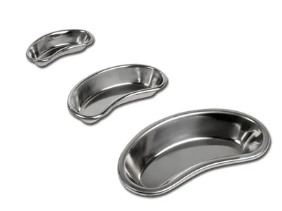 Tavă renală din oțel inoxidabil - profundă - 207x98x39 mm