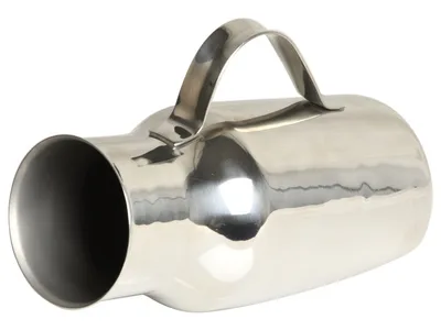 Urinal bărbătesc diagonal din oțel inoxidabil diam. 85x220 mm - 1,5 l