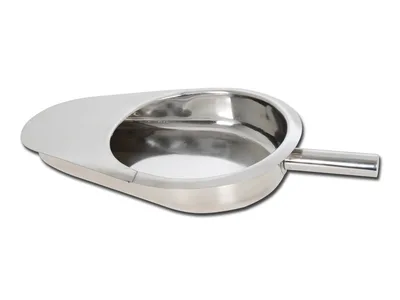 Oală de pat tip fractură 418x292x85 mm cu mâner din tub