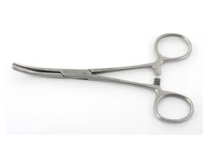 Cleme hemostatic Klemmer - curbe - 18 cm